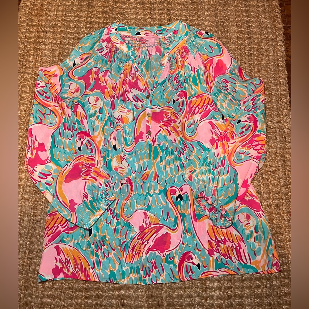 Medium Lilly Pulitzer Peel and Eat Elsa Top